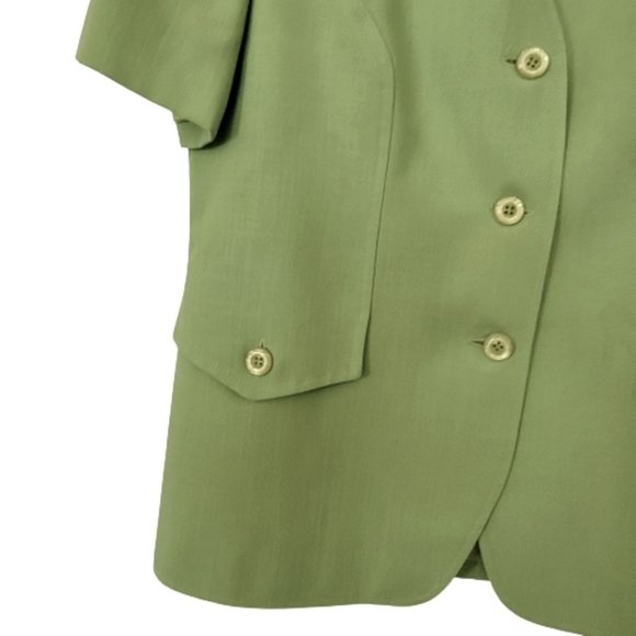 Vintage short sleeve button front blazer jacket - Picture 3 of 4